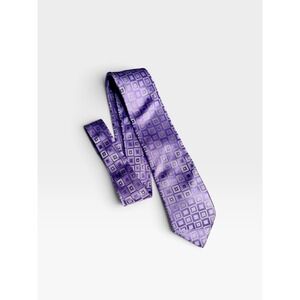 Donald J Trump Silk Tie Purple Medallion Jacquard Signature Collection pre-owned
